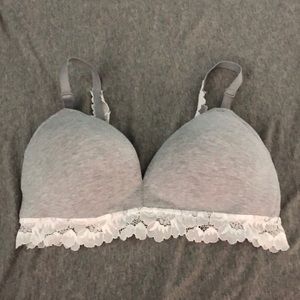 Lace and t shirt material bra